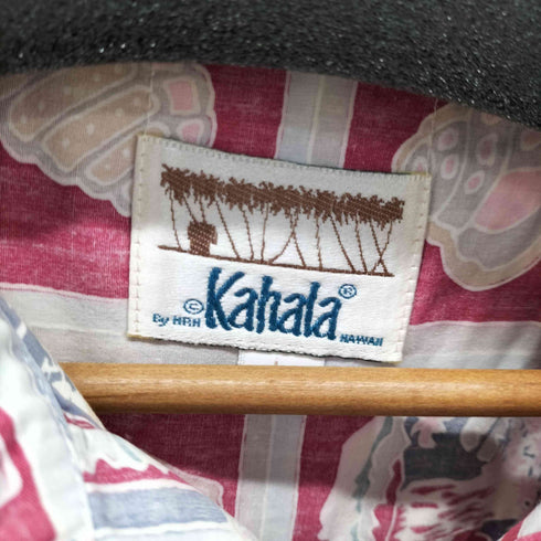 カハラ KAHALA 総柄 プルオーバーアロハシャツ メンズ import:L