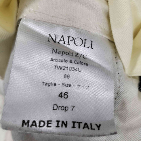 de petrillo MADE IN ITALY ウール100% 1タックスラックス メンズ 46