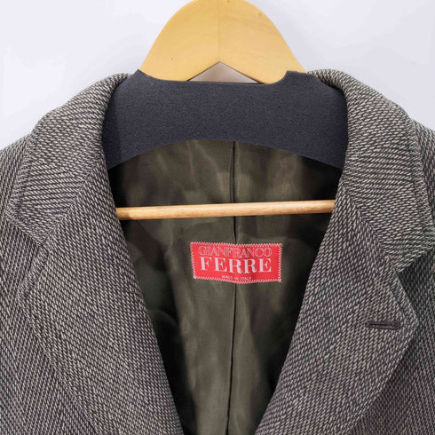 ジャンフランコフェレ GIANFRANCO FERRE イタリア製 ウールテーラードジャケット メンズ