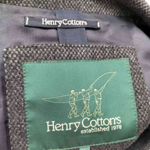 ヘンリーコットンズ Henry Cottons クロアチア製 ウールコート メンズ JPN:52