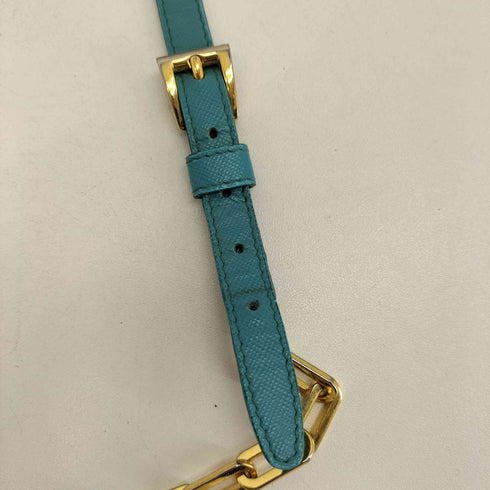プラダ PRADA バイカラーチェーンウォレット レディース