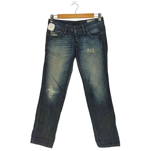 ディーゼル DIESEL CUDDY ボタンフライ テーパードデニムパンツ レディース W25/L30