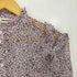 ザディグエヴォルテール ZADIG&VOLTAIRE Sheer Tweet Goa Shirt 総柄 フリル シアーブラウス レディース JPN:S