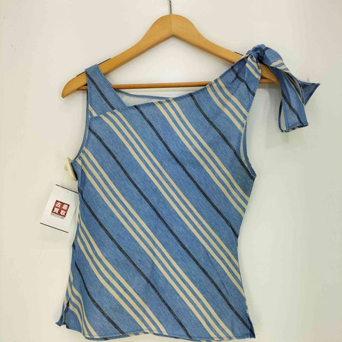バーバリーブルーレーベル BURBERRY BLUE LABEL アシンメトリー タンクトップ レディース JPN:38