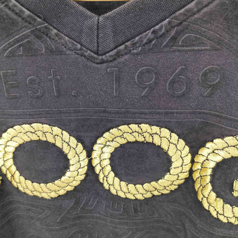 クージー COOGI フロッキープリント VネックTシャツ メンズ import:XL