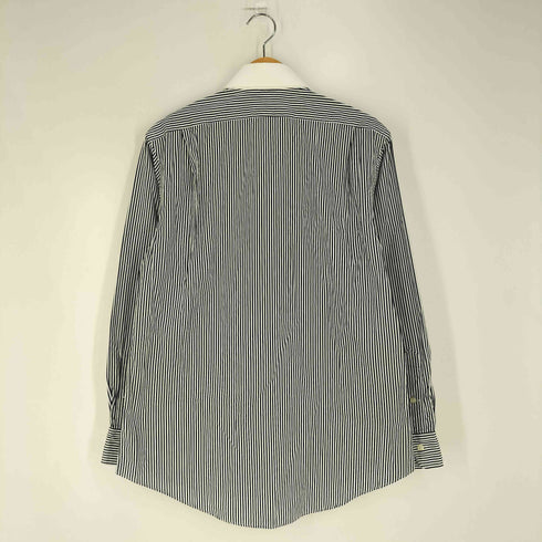 ポロバイラルフローレン Polo by RALPH LAUREN REGENT CUSTOM FIT スイッチング ストライプ コットンシャツ メンズ 41-84