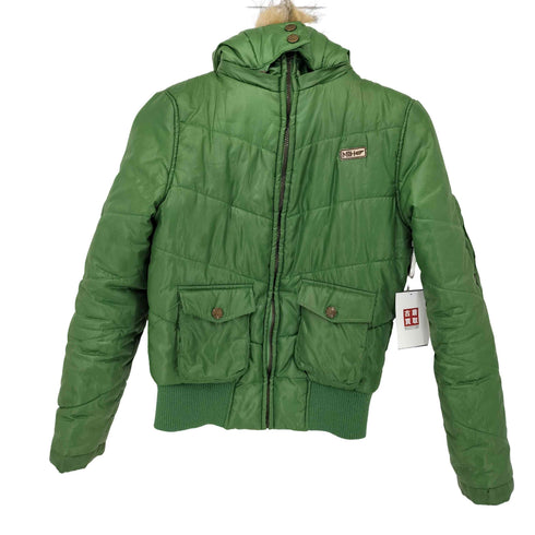 フェイクファー 中綿ジャケット レディース import:M