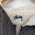 ステューシーウィメン Stussy Women ストライプ 裏ボア ジップアップ パーカー レディース import:S