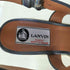 ランバン LANVIN ウェッジソール メタリックストラップ サンダル レディース 36