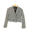 ザラ ZARA ダブルブレストブレザー クロップドハウンドトゥース ボクシーフィット ブロガー フェイブ レディース import:M