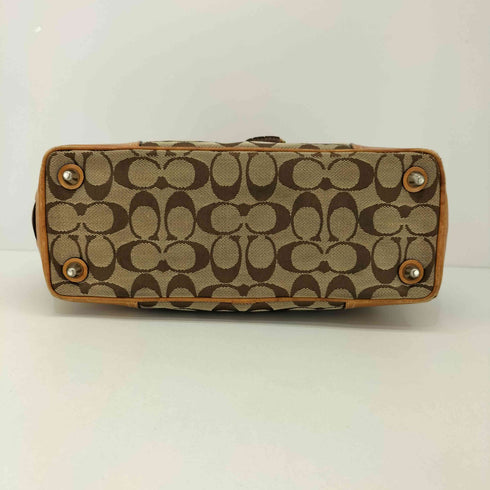コーチ COACH シグネチャー キャリーオール キャンバス ハンドバッグ レディース