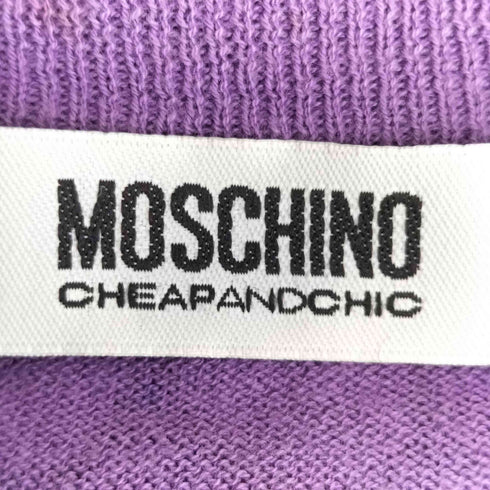 モスキーノ MOSCHINO 総柄 コットン カーディガン レディース EUR:42