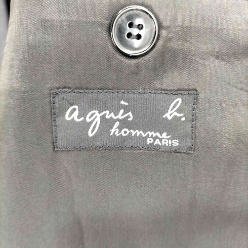 アニエスベーオム Agnes b.homme フランス製 ウール 2B テーラードジャケット メンズ FR:44
