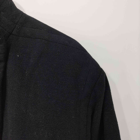 イヴサンローラン Yves Saint Laurent 90s OLD ウール100 ダブルブレスト スタンドカラー コート レディース import:M