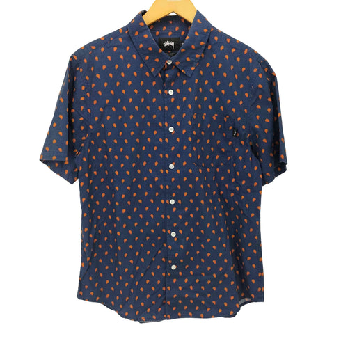 ステューシー Stussy Mini Paisley S/S Shirt ミニ ペイズリー シャツ メンズ import:M