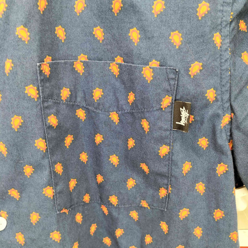 ステューシー Stussy Mini Paisley S/S Shirt ミニ ペイズリー シャツ メンズ import:M