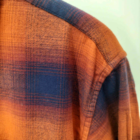 ユニクロ UNIQLO フランネルチェックシャツ メンズ JPN:M