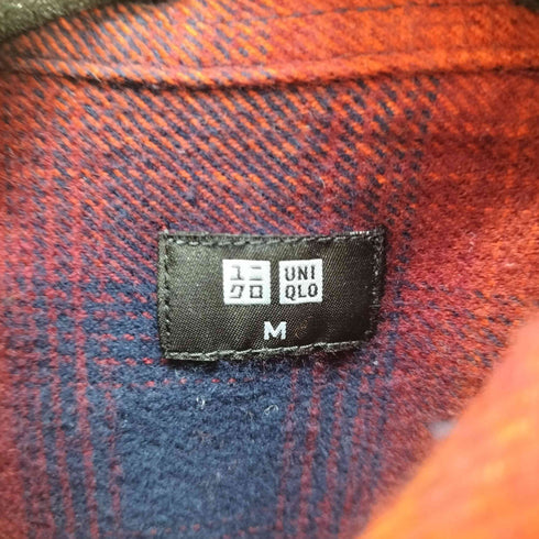 ユニクロ UNIQLO フランネルチェックシャツ メンズ JPN:M