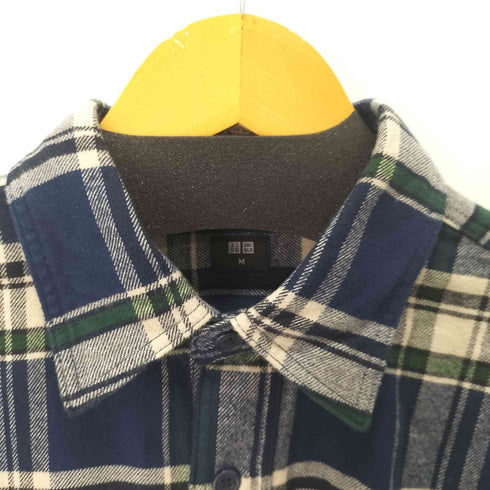 ユニクロ UNIQLO フランネルチェックシャツ メンズ JPN:M
