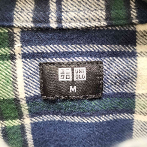 ユニクロ UNIQLO フランネルチェックシャツ メンズ JPN:M