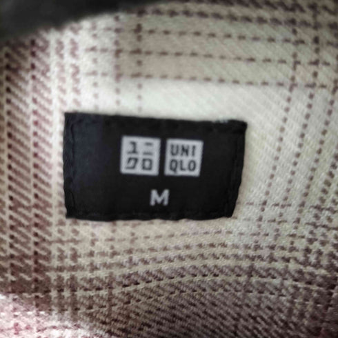 ユニクロ UNIQLO フランネルチェックシャツ メンズ JPN:M