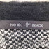 ノーアイディーブラック NO ID.BLACK ウール シャギー ミックス ストライプ カーディガン メンズ JPN:2