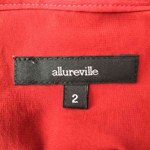 アルアバイル allureville ギャザー ノースリーブ ワンピース レディース JPN:2