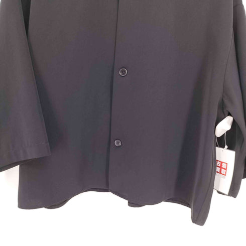 ハレ HARE トロミ クロップド S/S ドレープ ポリ シャツ メンズ JPN:M