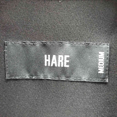 ハレ HARE トロミ クロップド S/S ドレープ ポリ シャツ メンズ JPN:M