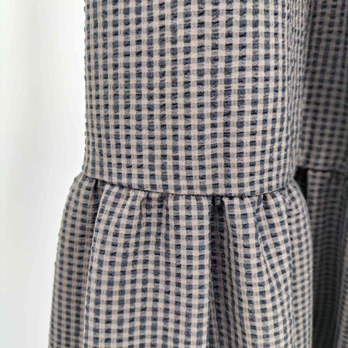 ブルーレーベルクレストブリッジ BLUE LABEL CRESTBRIDGE シアサッカー ティアード チェックスカート レディース 36