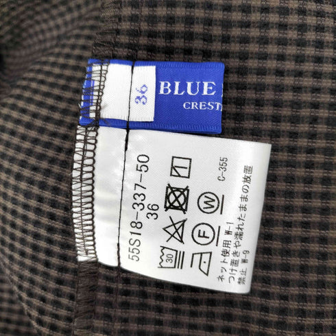 ブルーレーベルクレストブリッジ BLUE LABEL CRESTBRIDGE シアサッカー ティアード チェックスカート レディース 36