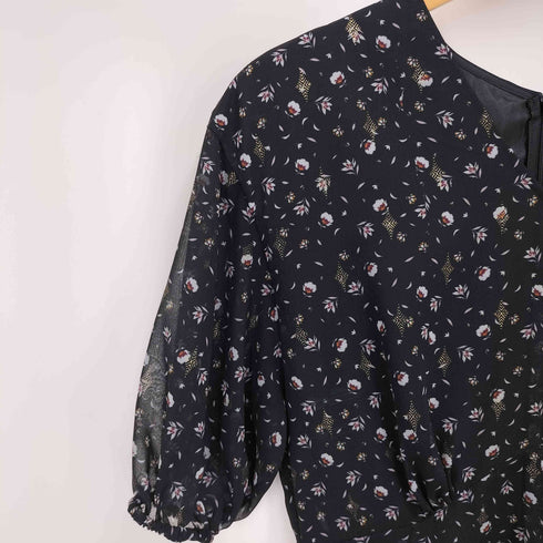 アルアバイル allureville Vネック フローラル 花柄 S/S ワンピース レディース JPN:2