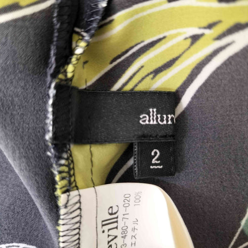 アルアバイル allureville フローラル ノースリーブ ブラウス レディース JPN:2