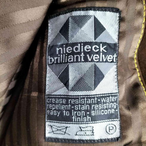 ニーディックベルベット niedieck brilliant velvet 2Bコーデュロイテーラードジャケット メンズ 175