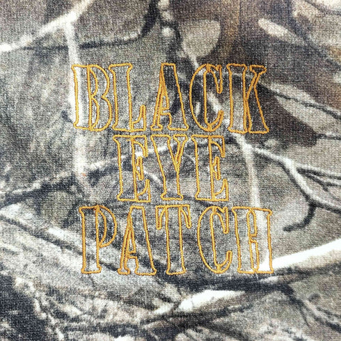 ザブラックアイパッチ THE BLACK EYE PATCH STENCIL LOGO REALTREE THERMAL ZIP HOODIE リアルツリーカモ ジップフーディー メンズ JPN:L