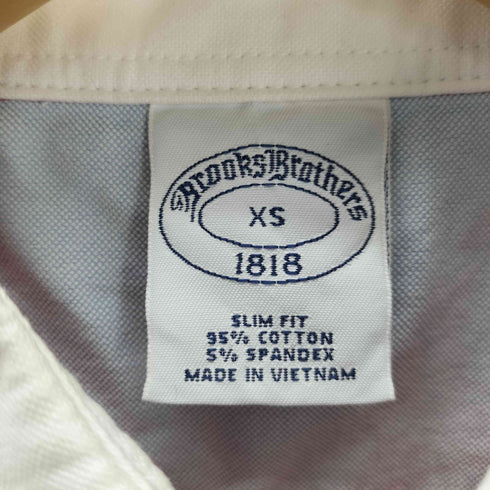 ブルックスブラザーズ BROOKS BROTHERS slim fit ボーダー柄長袖ポロシャツ ラガーシャツ メンズ JPN:XS