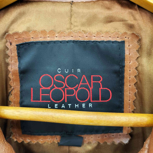 OSCAR LEOPOLD ダブルブレスト レザージャケット レディース S/P