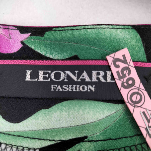 レオナール LEONARD カンカン 花柄ワンピース レディース M
