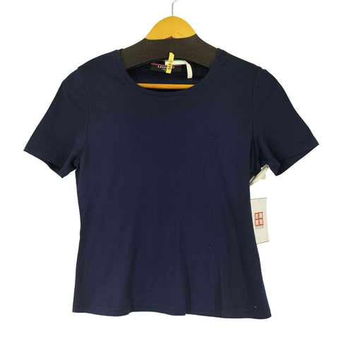 レオナール LEONARD コットン UネックTシャツ レディース L