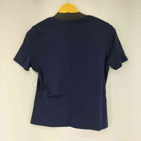 レオナール LEONARD コットン UネックTシャツ レディース L