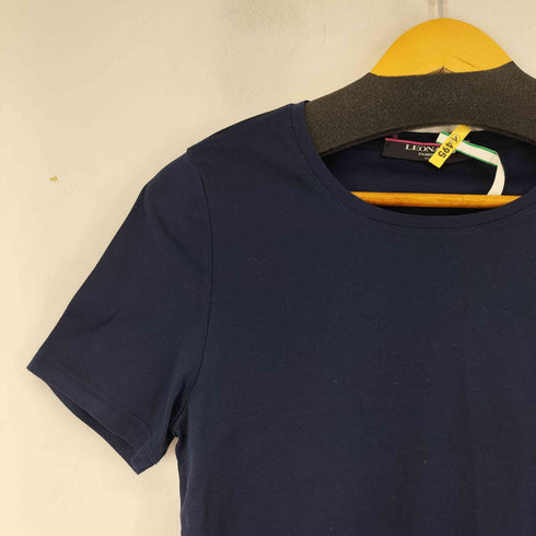 レオナール LEONARD コットン UネックTシャツ レディース L