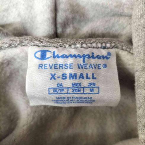 チャンピオン Champion 青単タグ REVERSE WEAVE ロゴ 刺繍 リバースウィーブ フルジップパーカー メンズ import:XS