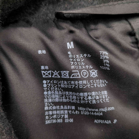 ムジルシリョウヒン 無印良品 再生ウール混コート ステンカラー メンズ JPN:M