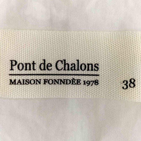 Pont de Chalons Vネック ギャザー ノースリーブ ブラウス レディース FREE