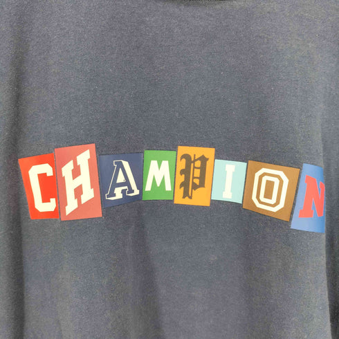 チャンピオン Champion マルチ フォント ロゴ プリント ロング スリーブ Tシャツ メンズ S