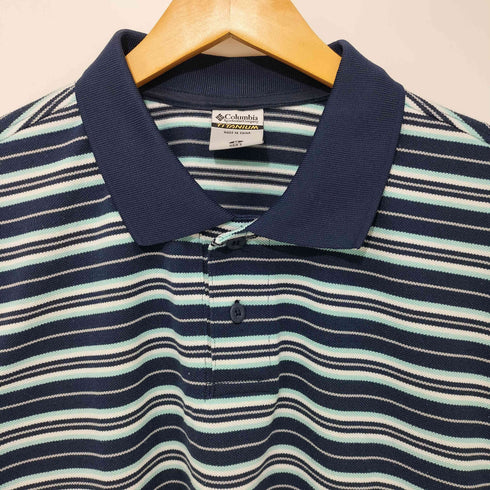 コロンビア Columbia TITANIUM 鹿の子ポロシャツ メンズ M