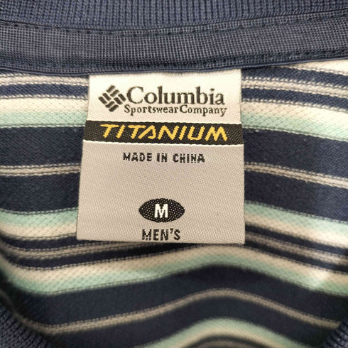 コロンビア Columbia TITANIUM 鹿の子ポロシャツ メンズ M