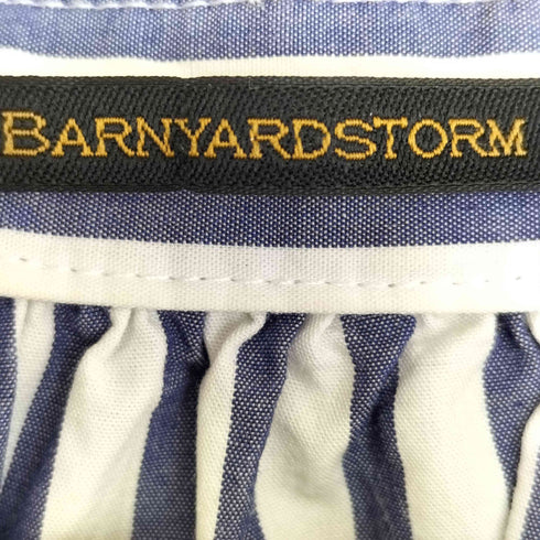 バンヤードストーム BARNYARDSTORM コットンシルク バンドカラー Vネック スキッパー ブラウス レディース JPN:1