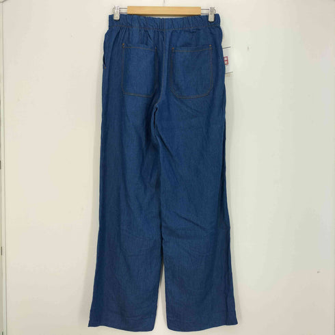 ザラ ZARA DENIM EFFECT WIDE LEG PANTS デニムエフェクト ワイドパンツ レディース import:S