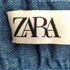 ザラ ZARA DENIM EFFECT WIDE LEG PANTS デニムエフェクト ワイドパンツ レディース import:S